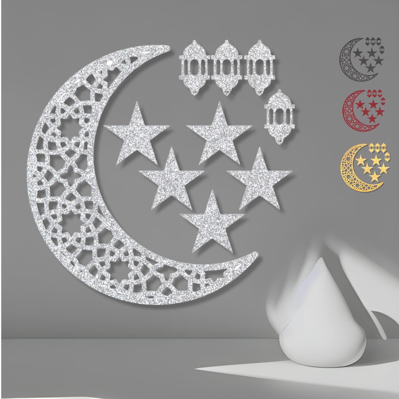 Moon Cutout for Backdrop, Eid Decoration, Moon Centerpiece Cut Out, Moon Cutout, Eid Mubarak, Eid Moon Stars, Eid Stars